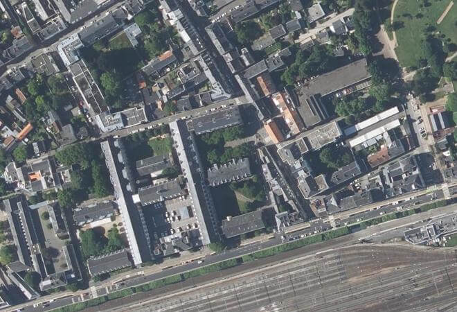 Vue aérienne AMAP de la Manu, Nantes