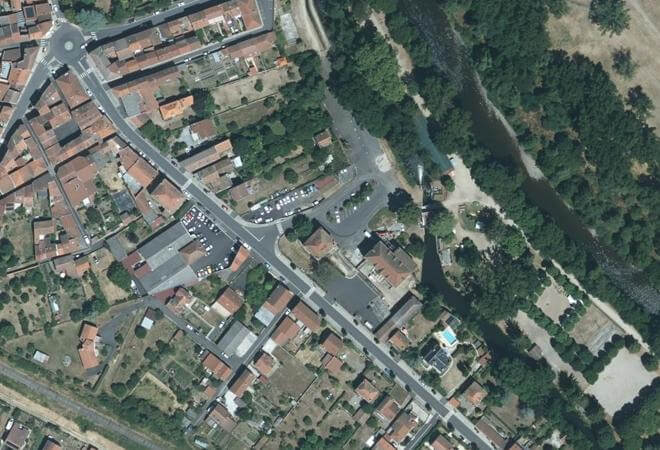 Vue aérienne AMAP du Haut-Allier, Langeac