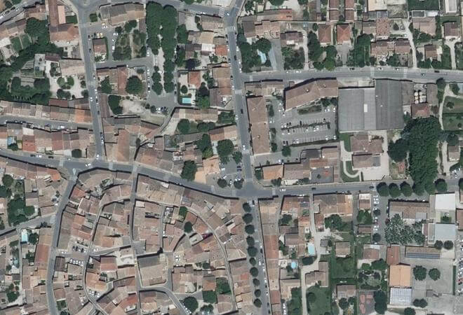 Vue aérienne Ch'tiot poulet, Jonquières