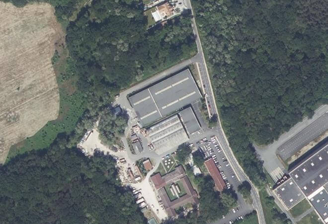 Vue aérienne Communauté Emmaüs Ormes, Ormes