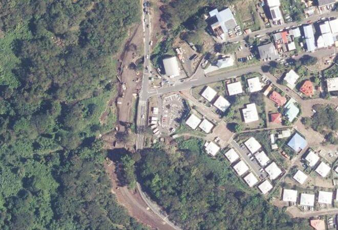 Vue aérienne Espace Maya, Vieux-Habitants