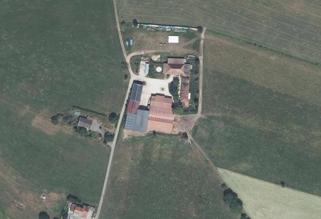 Vue aérienne Ferme de la Cassole, Saint-Didier-de-la-Tour