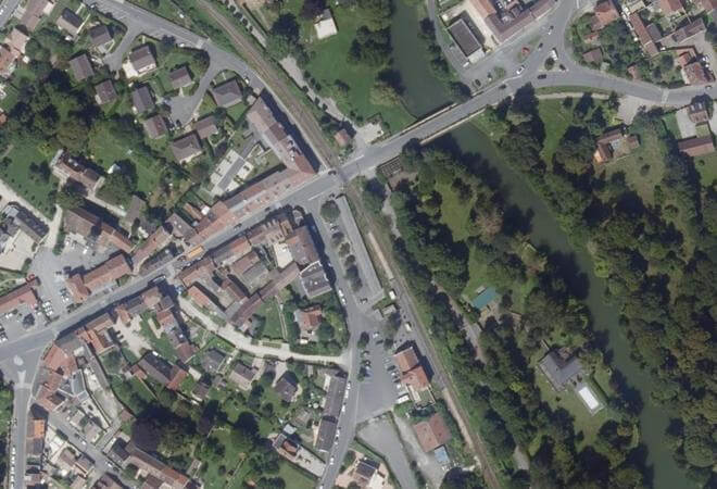Vue aérienne Festiv'Halle, Saint-Germain-sur-Morin