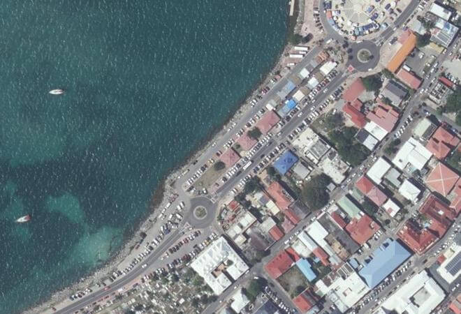 Vue aérienne Fish Market, Saint-Martin