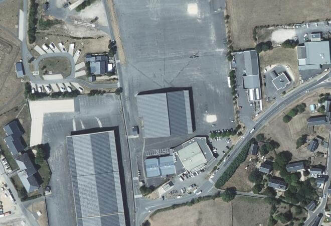 Vue aérienne Foirail aux brebis, Laissac-Sévérac l'Église