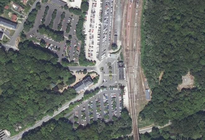 Vue aérienne Food-Trucks, Maintenon