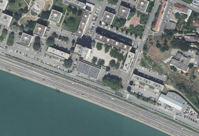 Vue aérienne Grand Estressin, Vienne