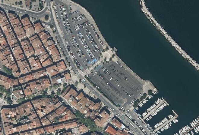 Vue aérienne Grand Marché de Jonquières, Martigues