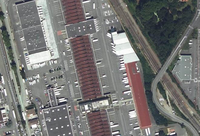 Vue aérienne Grand Marché, Toulouse