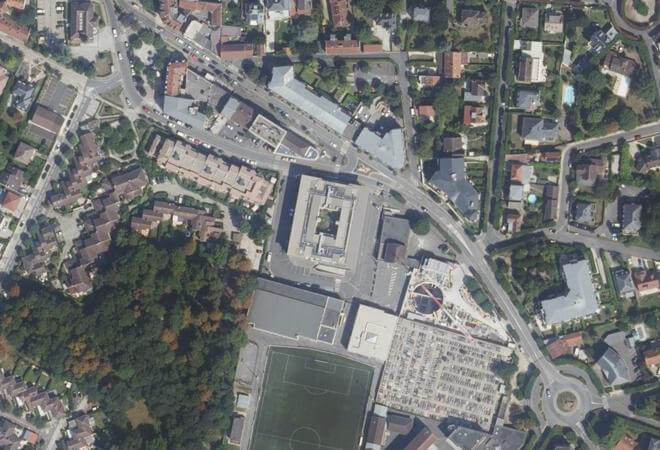Vue aérienne Halle de Gournay, Gournay-sur-Marne