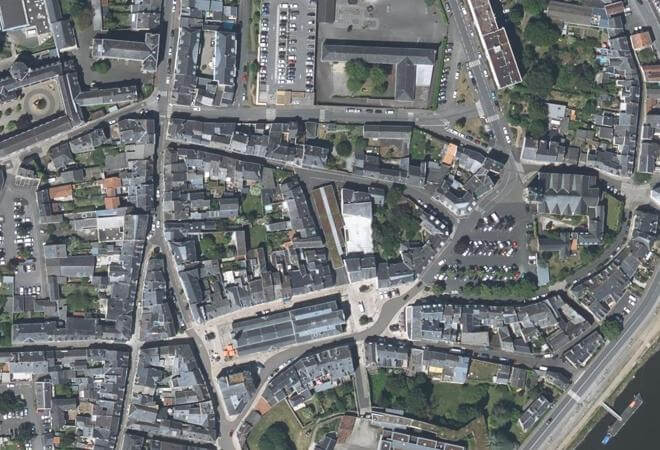 Vue aérienne Halle des vinaigriers, Ancenis-Saint-Géréon