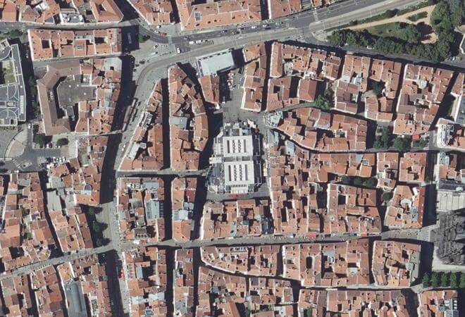 Vue aérienne Halle Gourmande Saint-Pierre, Clermont-Ferrand