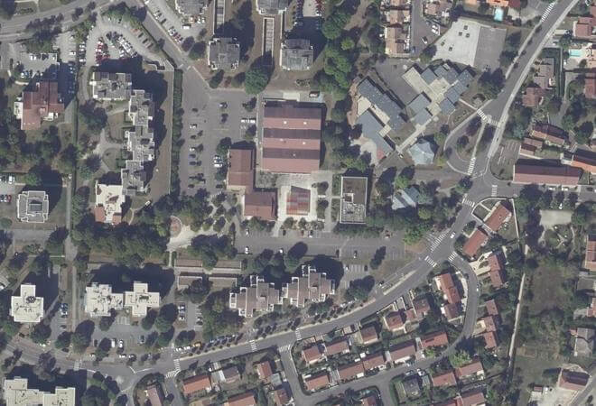 Vue aérienne Halle Simone VEIL, Saint-Apollinaire
