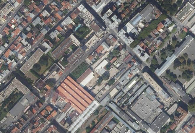 Vue aérienne L'Entrepot, Saint-Ouen-sur-Seine