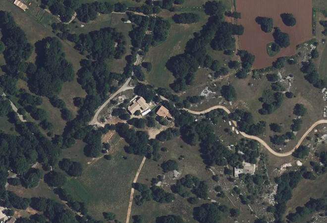Vue aérienne La coopérative des Baous, Coursegoules