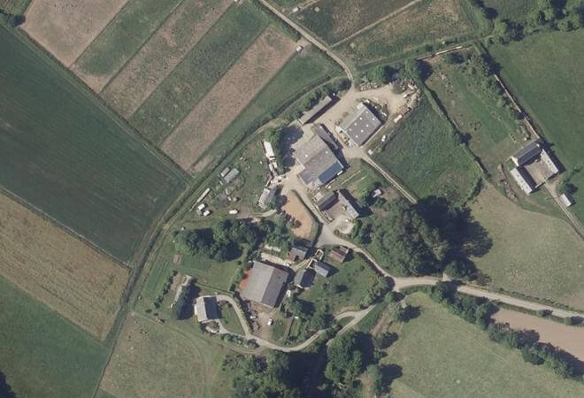 Vue aérienne La ferme du Troglo, Plouezoc'h