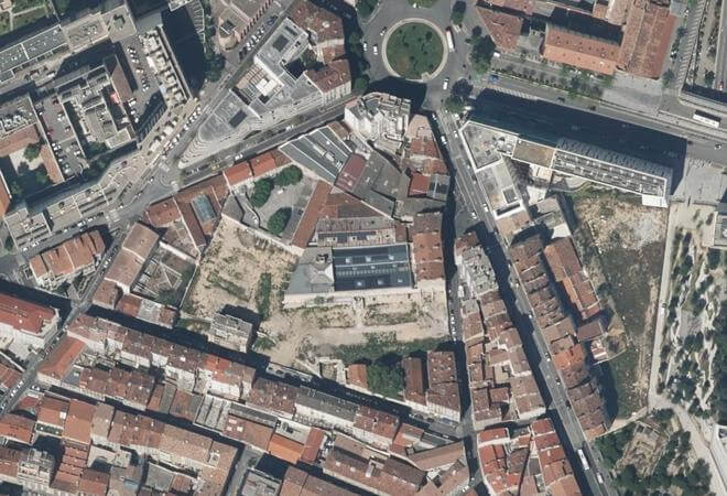 Vue aérienne Le Marché du Soleil, Marseille