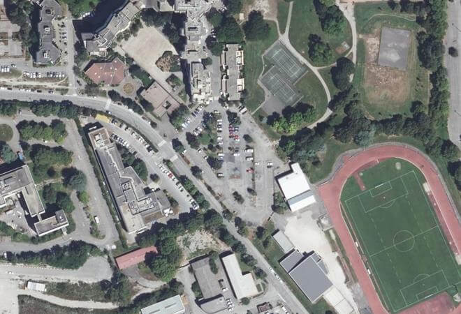 Vue aérienne Le P'tit Floréal, Échirolles