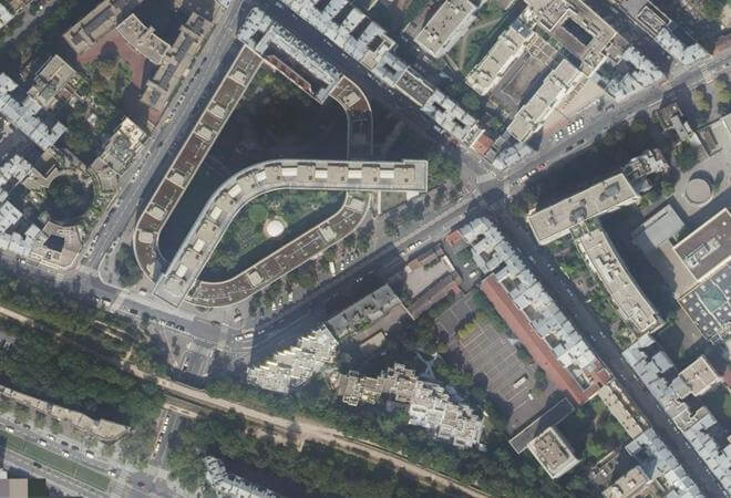 Vue aérienne Lecourbe, Paris