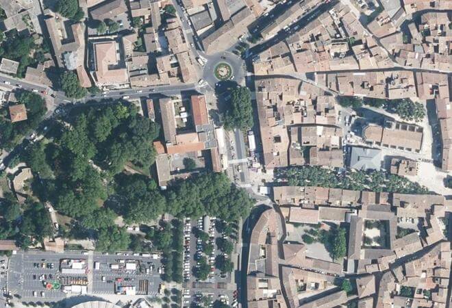 Vue aérienne Les Bouquinistes, Lunel