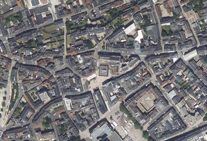 Vue aérienne Les Halles, Châteauroux