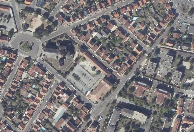 Vue aérienne Locavor Dijon Sacré-Cœur, Dijon
