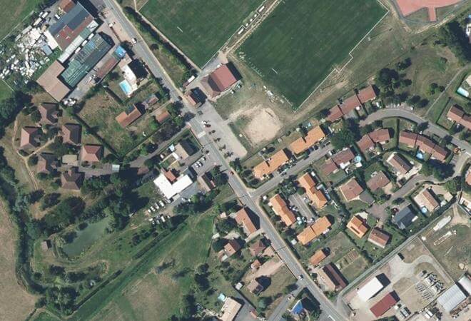 Vue aérienne Ma pâte à pizza, Paray-le-Monial