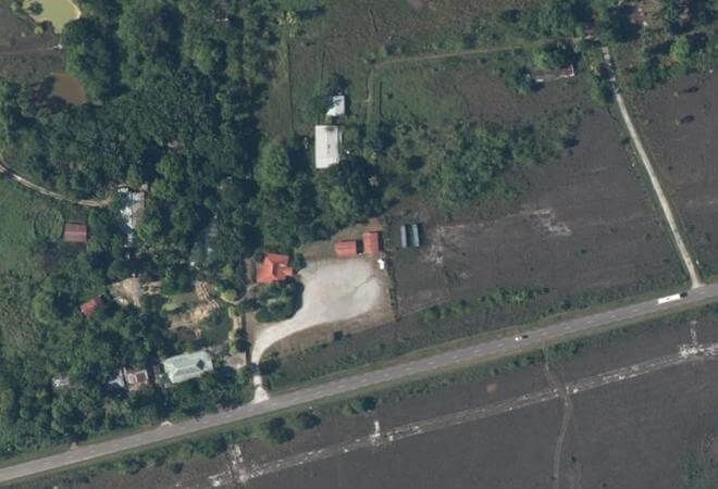 Vue aérienne Marché agricole, Macouria