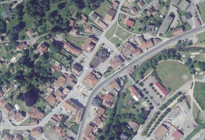 Vue aérienne Marché Artisanal de Bussang, Bussang