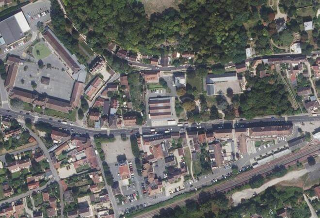 Vue aérienne Marché, Auvers-sur-Oise