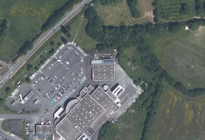 Vue aérienne Marché aux Affaires, Loireauxence