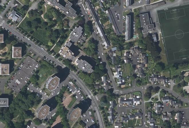 Vue aérienne Marché Bio Pôle in 49, Angers