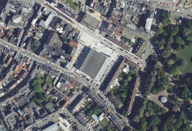 Vue aérienne Marché couvert de Cambrai, Cambrai