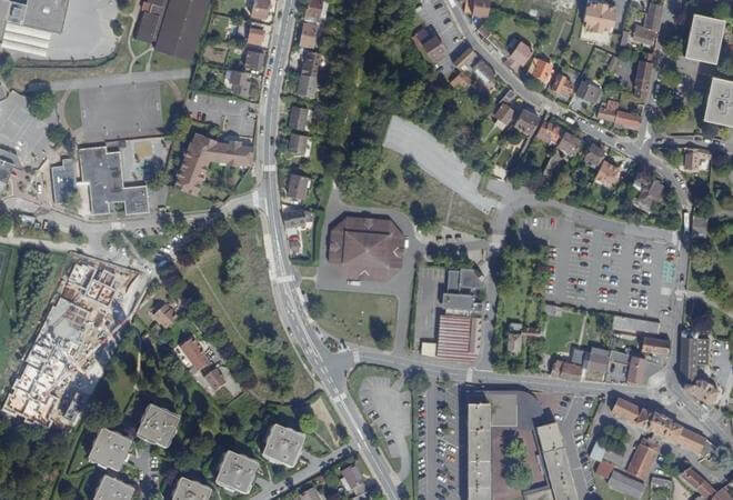 Vue aérienne Marché couvert, Plaisir