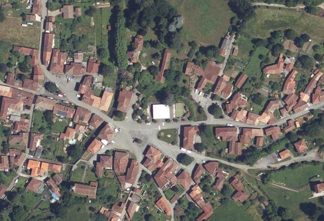 Vue aérienne Marché d'Arbas, Arbas