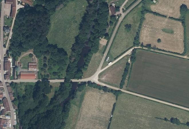 Vue aérienne Marché d'Asquins, Asquins