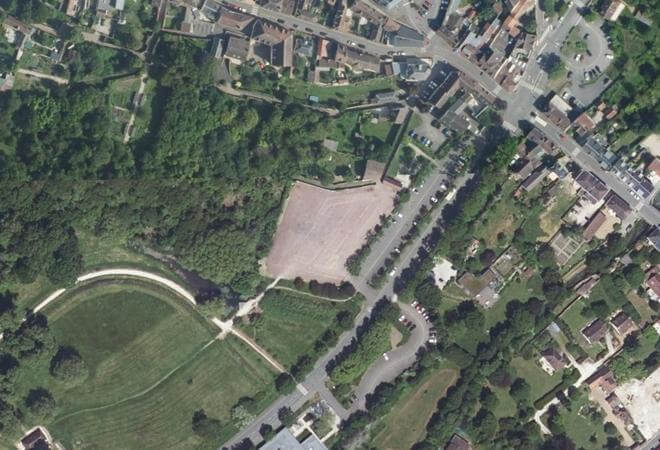 Vue aérienne Marché d'Epernon, Épernon