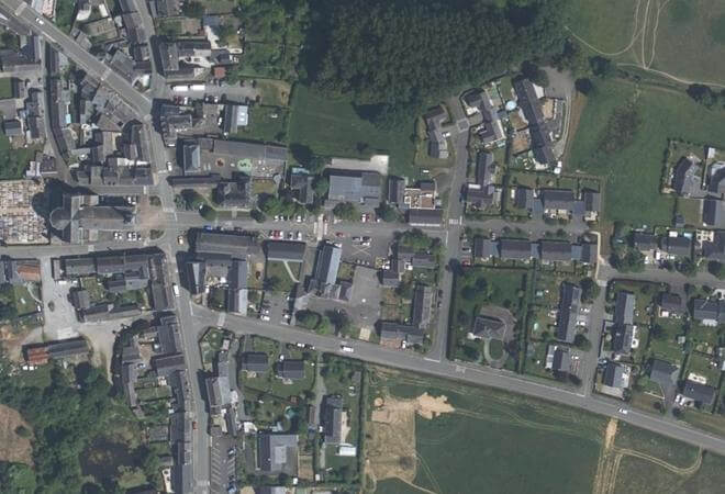 Vue aérienne Marché d'Erdre-en-Anjou, Erdre-en-Anjou