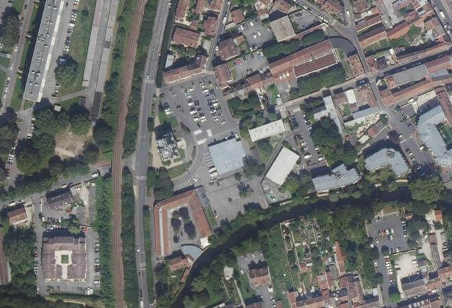 Vue aérienne Marché d'Essonnes, Corbeil-Essonnes