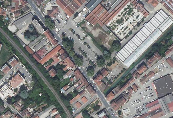 Vue aérienne Marché d'Estressin, Vienne
