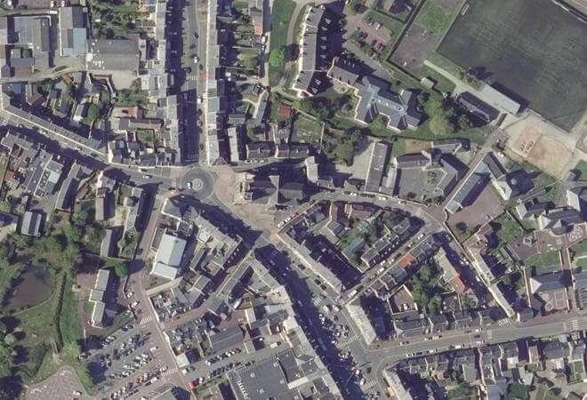 Vue aérienne Marché d'été de La Haye, La Haye