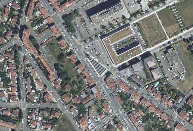 Vue aérienne Marché d'Haussonville, Nancy