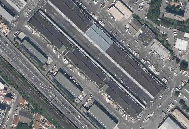 Vue aérienne Marché d'Intérêt National des Arnavaux, Marseille