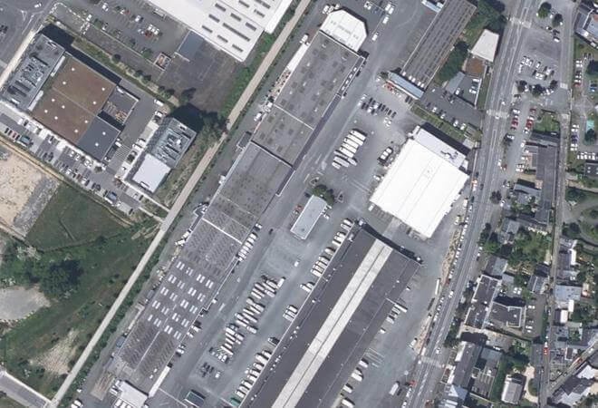 Vue aérienne Marché d'Intérêt National du Val de Loire, Angers