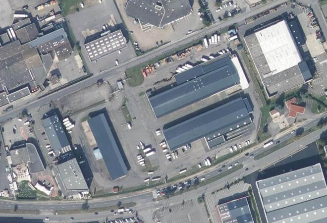 Vue aérienne Marché d'intérêt régional, Rennes
