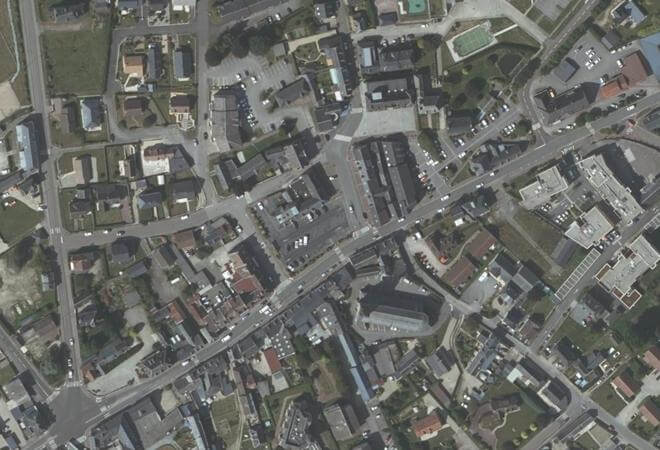 Vue aérienne Marché d'Yerville, Yerville