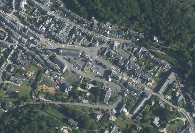 Vue aérienne Marché d'Yport, Yport