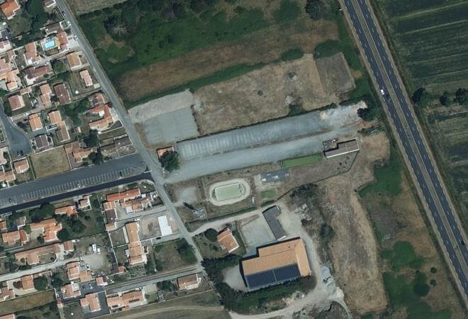 Vue aérienne Marché de Barbâtre, Barbâtre
