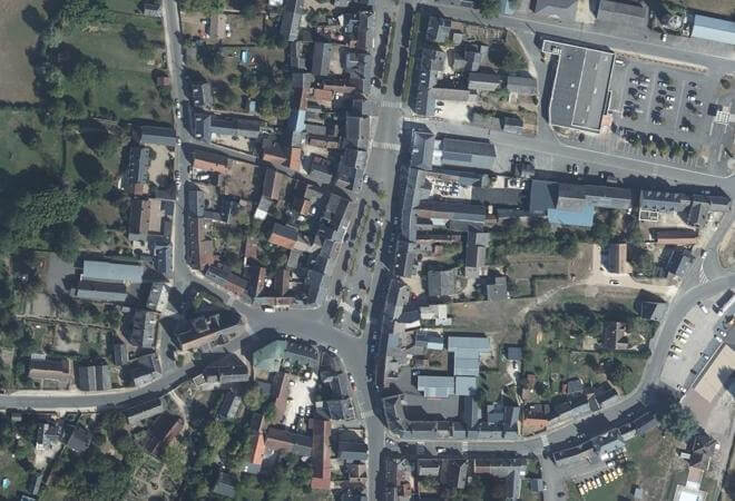 Vue aérienne Marché de Baugy, Baugy