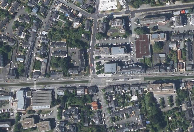Vue aérienne Marché de Belle-Beille, Angers